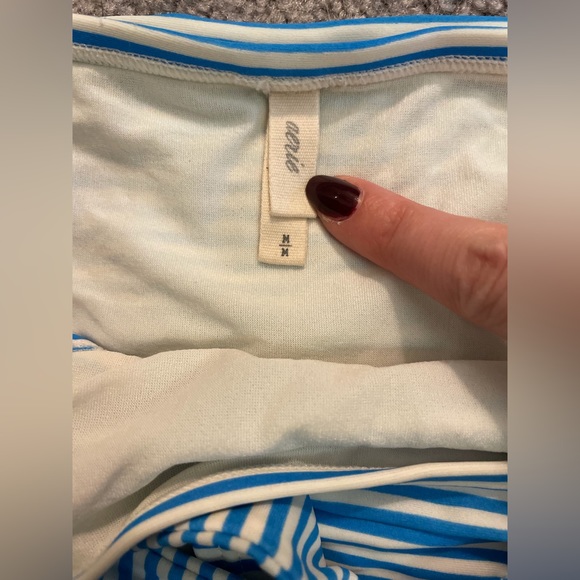 AERIE Blue & White Striped Bikini - Picture 3 of 4